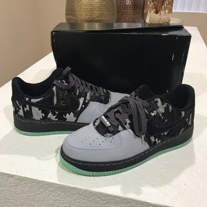 Nike Air Force One Premium YOTH QS Wolf Grey/Black